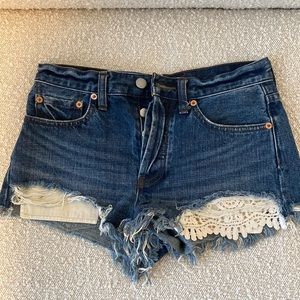 Free People Shorts with Lace